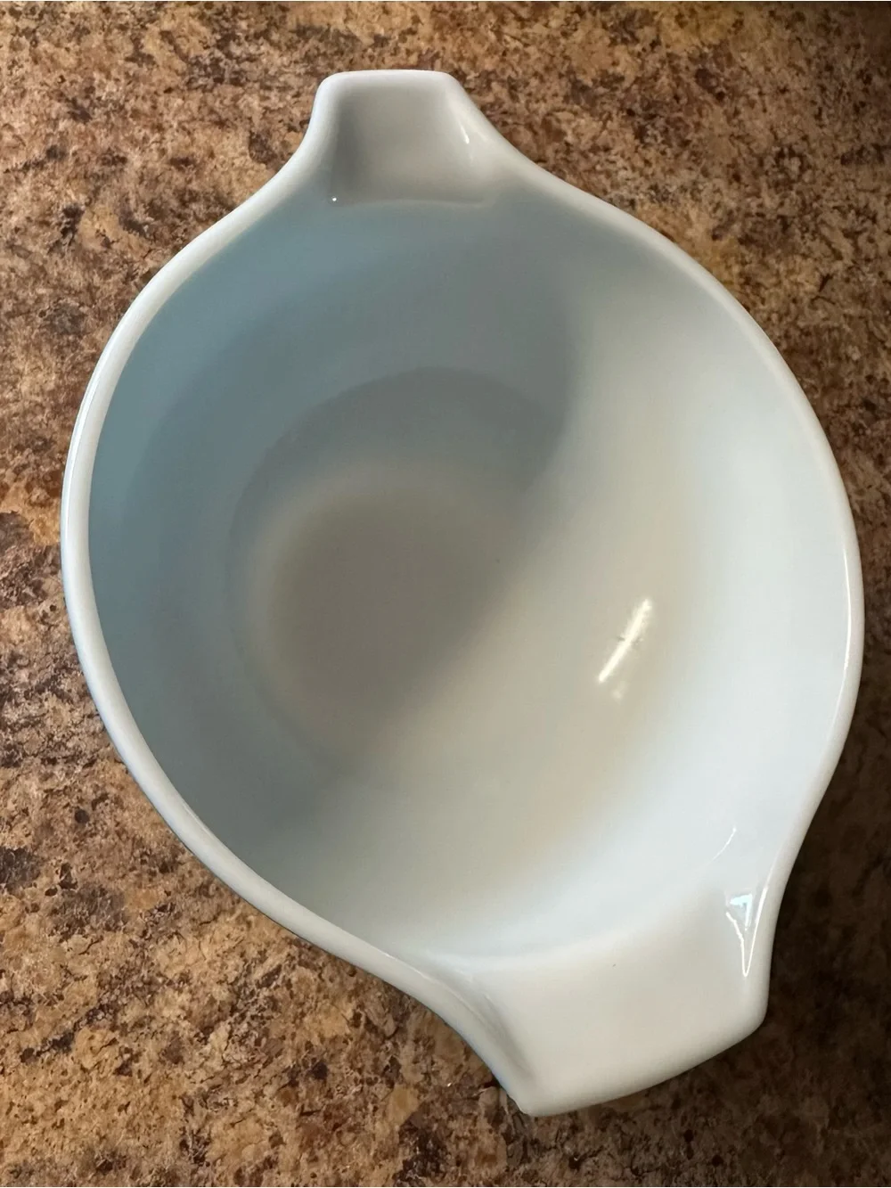 VTG 70's 11/2 Qt Pyrex Cinderella Mixing Bowl #442 In Blue Snowflake Garland GC